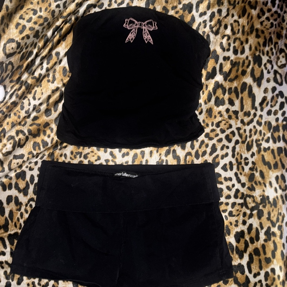 Pink bow set - Picture 2 of 2